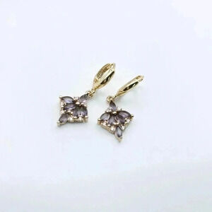 Drop Leaves Earrings Gold Plated